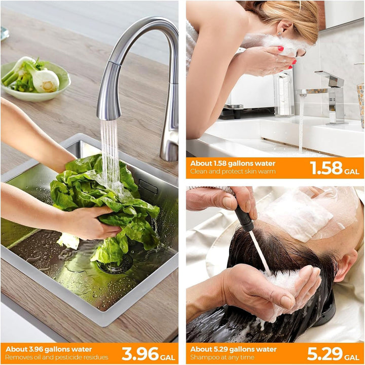 Fogatti 8 Gal 1440W Electric Mini Tank Water Heater, Wall/Floor Mount (Open Box)