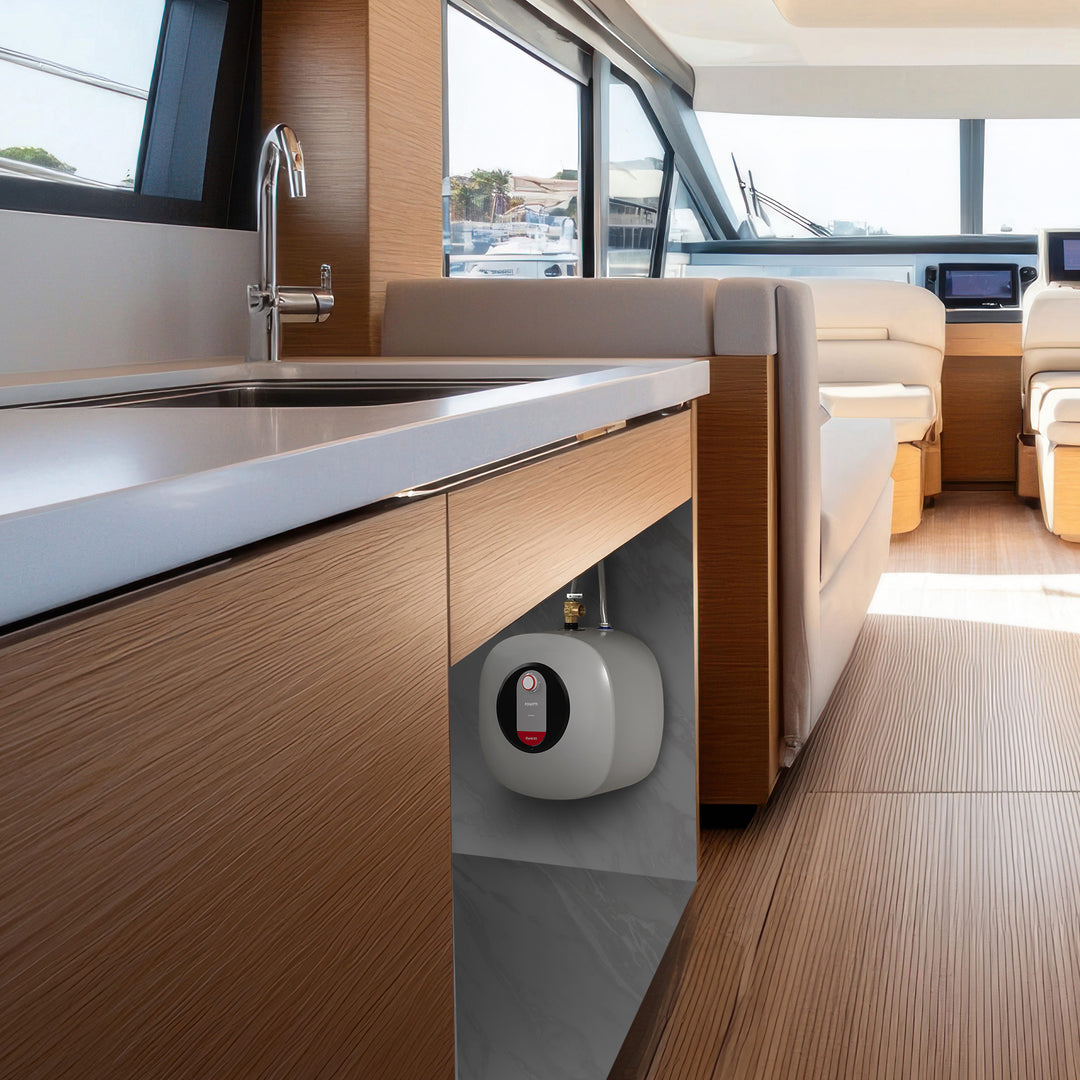 Fogatti 8 Gal 1440W Electric Mini Tank Water Heater, Wall/Floor Mount (Open Box)