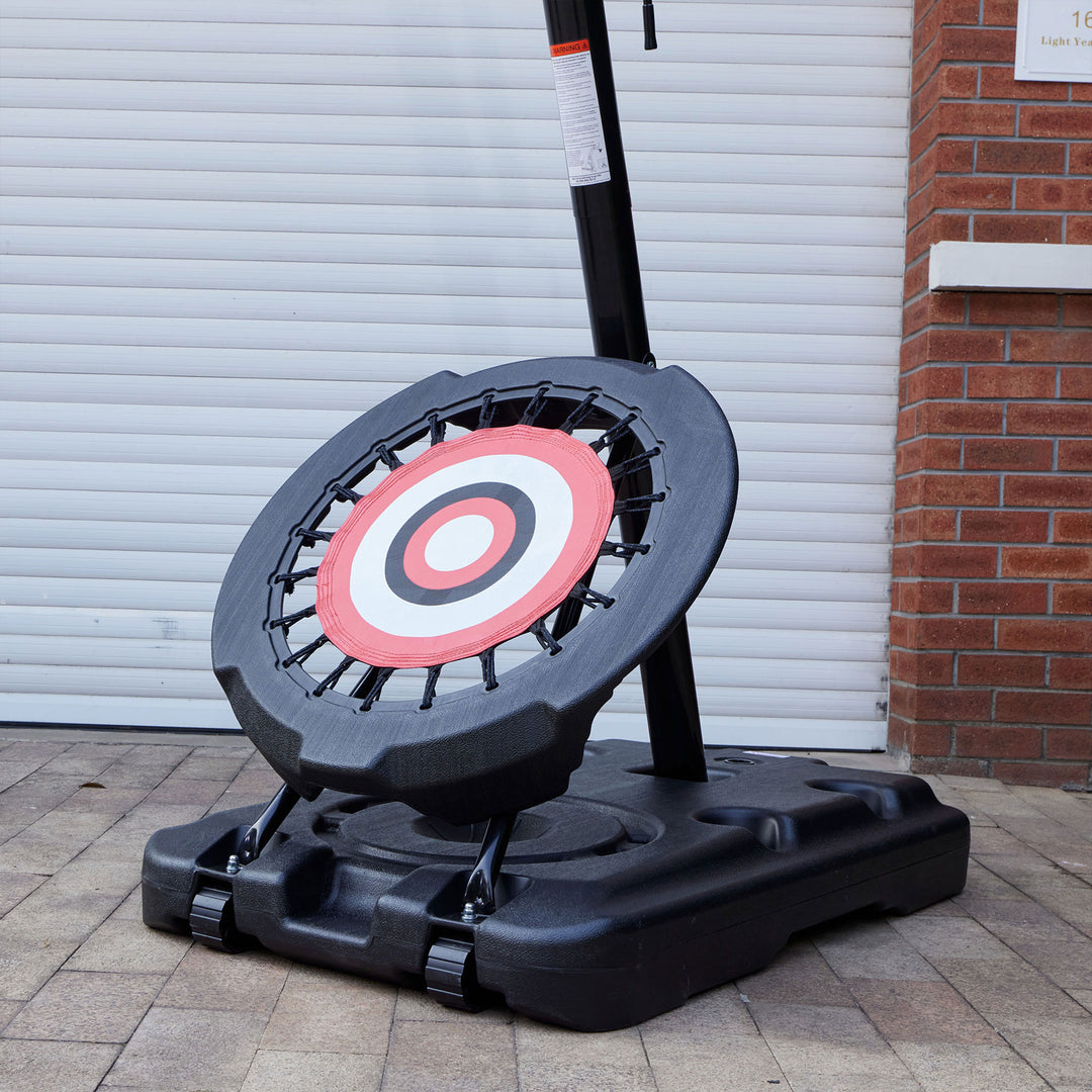 IE Sports Portable Basketball Hoop, Adjustable Height, 44" Backboard & Rebounder