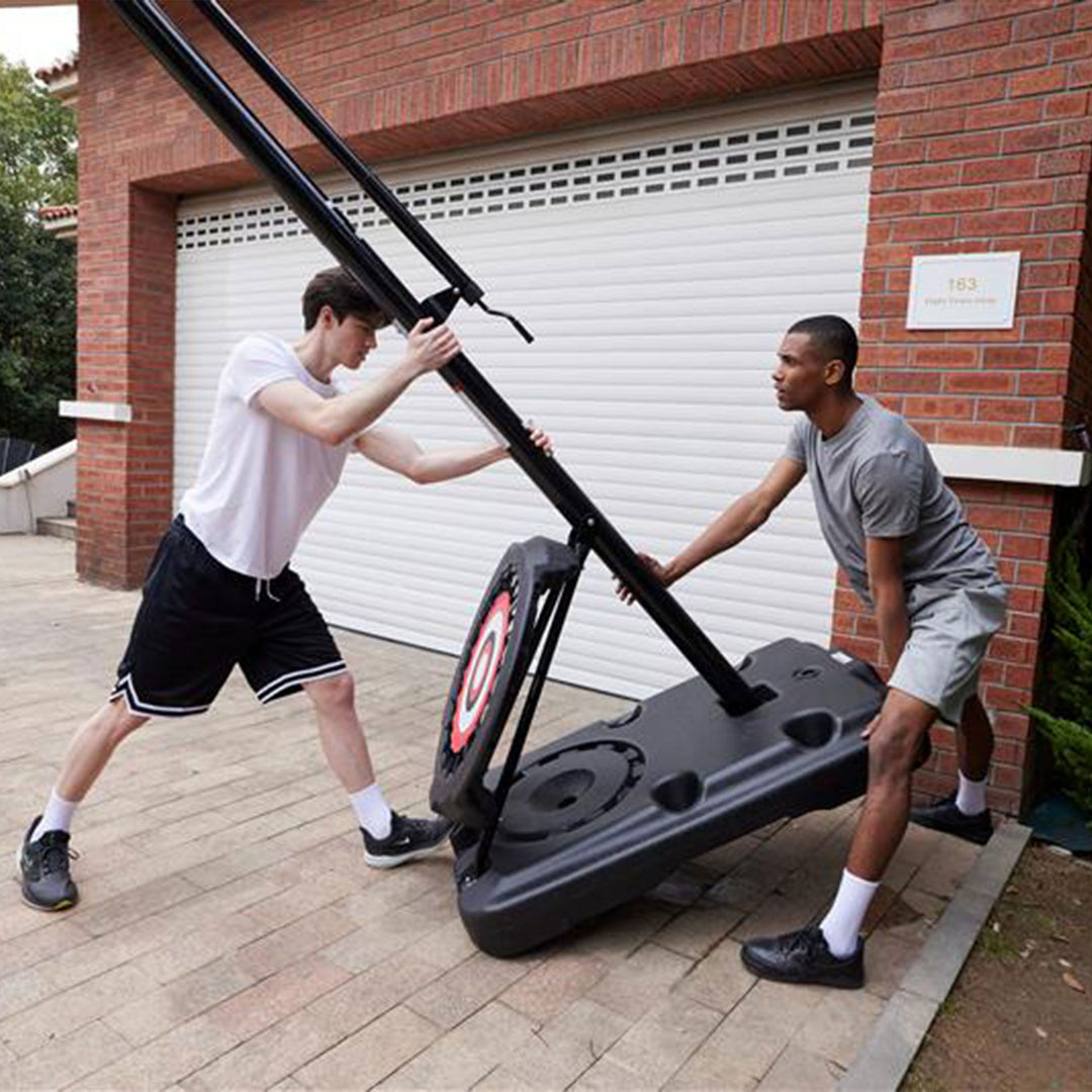 IE Sports Portable Basketball Hoop, Adjustable Height, 44" Backboard & Rebounder