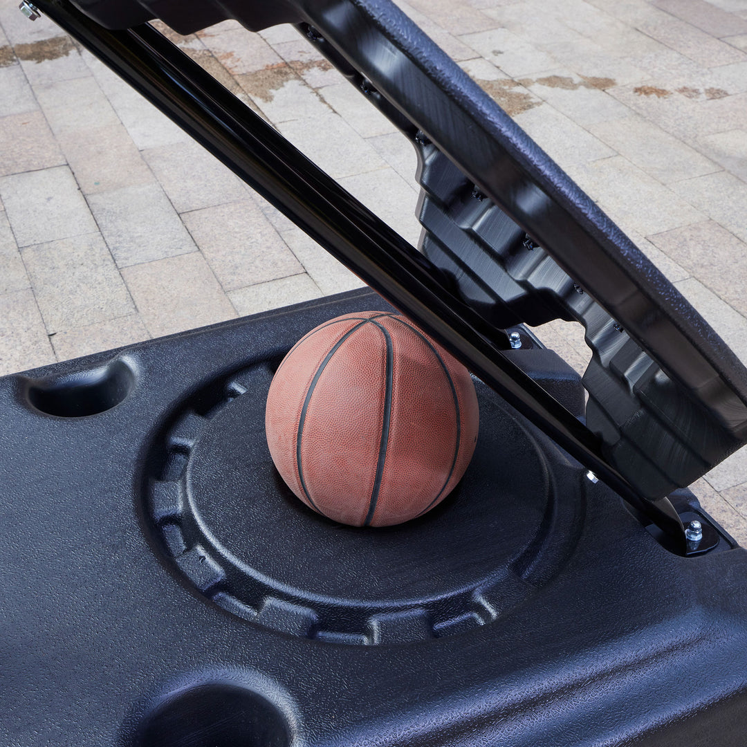 IE Sports Portable Basketball Hoop, Adjustable Height, 54" Backboard & Rebounder