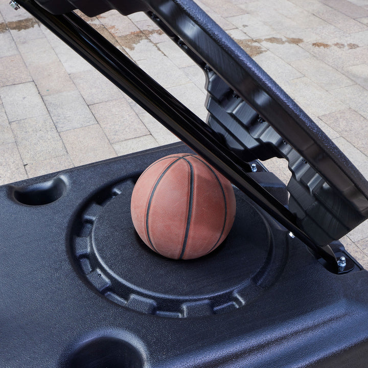 IE Sports Portable Basketball Hoop, Adjustable Height, 54" Backboard & Rebounder