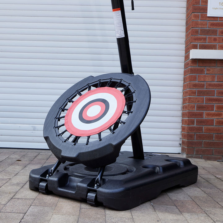 IE Sports Portable Basketball Hoop, Adjustable Height, 44" Backboard & Rebounder