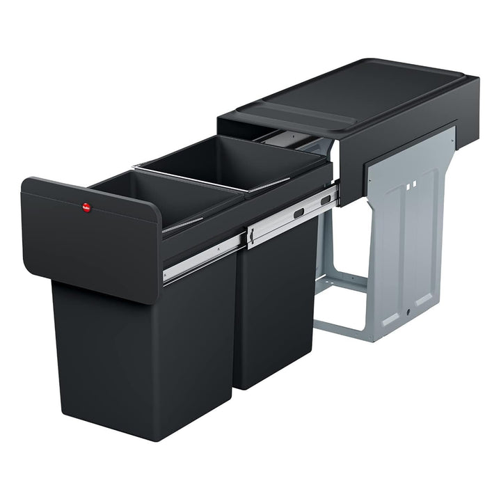 Hailo Kitchen Trash Can Dual 14L Waste Separation, EcoLine Design L (Open Box) - VMInnovations