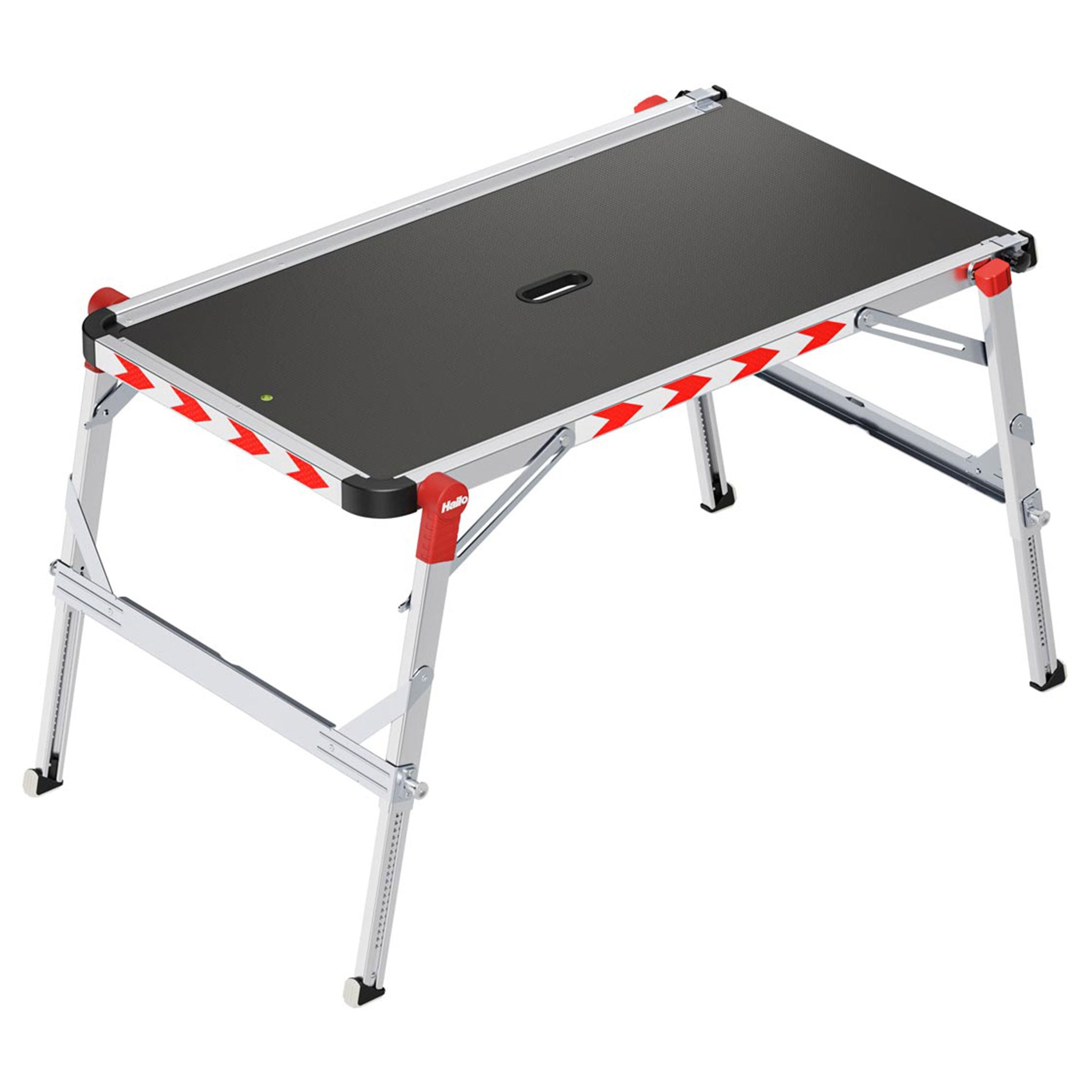 Hailo Adjustable Aluminum Work Platform TP2 Plus for Ladders & Stairs, Foldable - VMInnovations