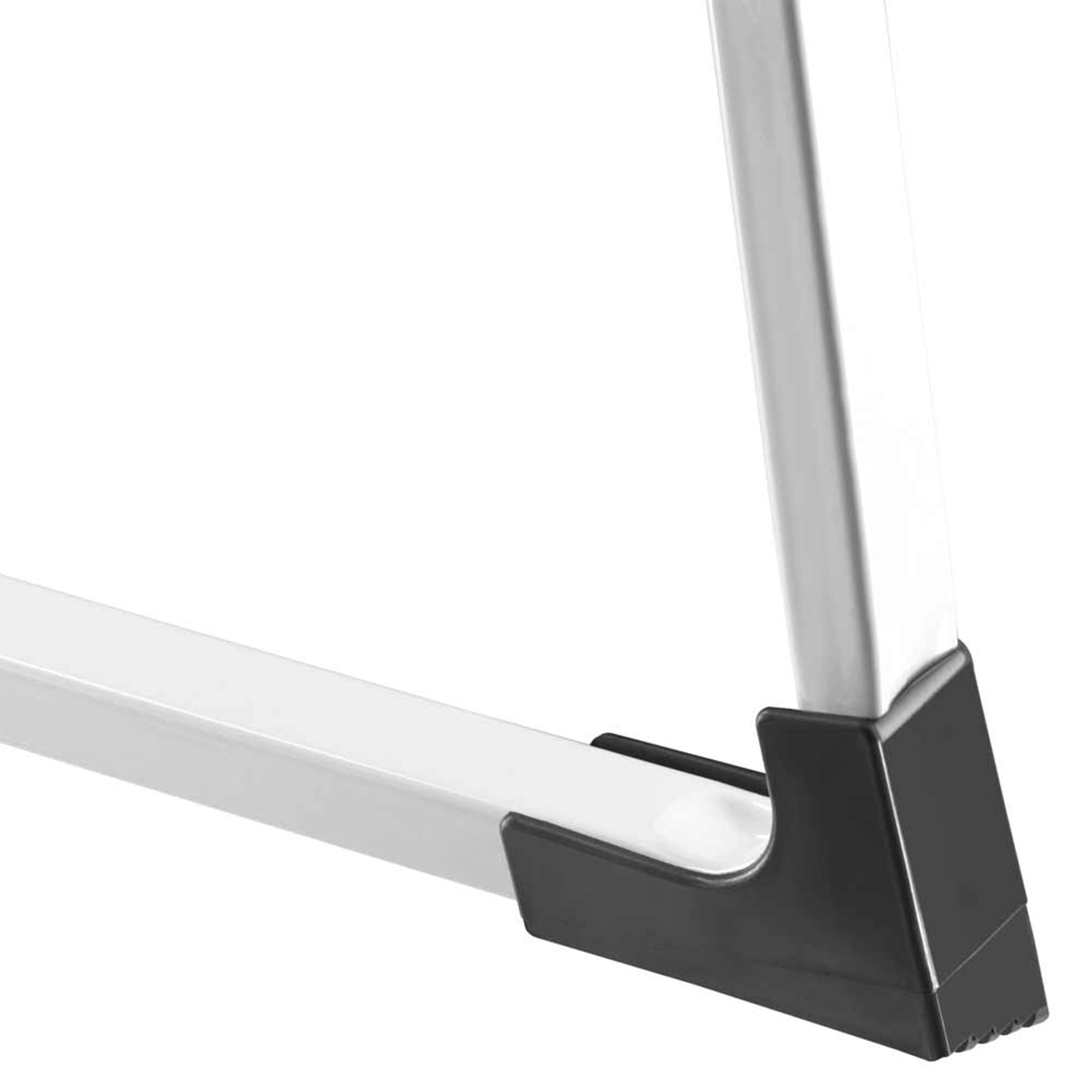 Hailo Folding Step Stool, Non-Slip 3 Step Steel Ladder, White (Open Box) - VMInnovations