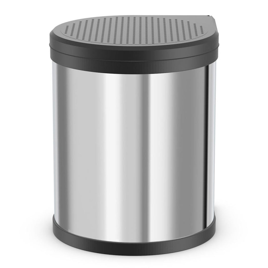 Hailo Compact-Box M Trash Can, 4 Gal, Lid-Lift, Small Kitchen Bin, Steel (Used)