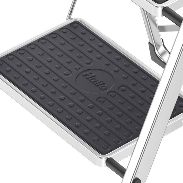 Hailo Folding Step Stool, Non-Slip 3 Step Ladder for Home & Kitchen (Used)