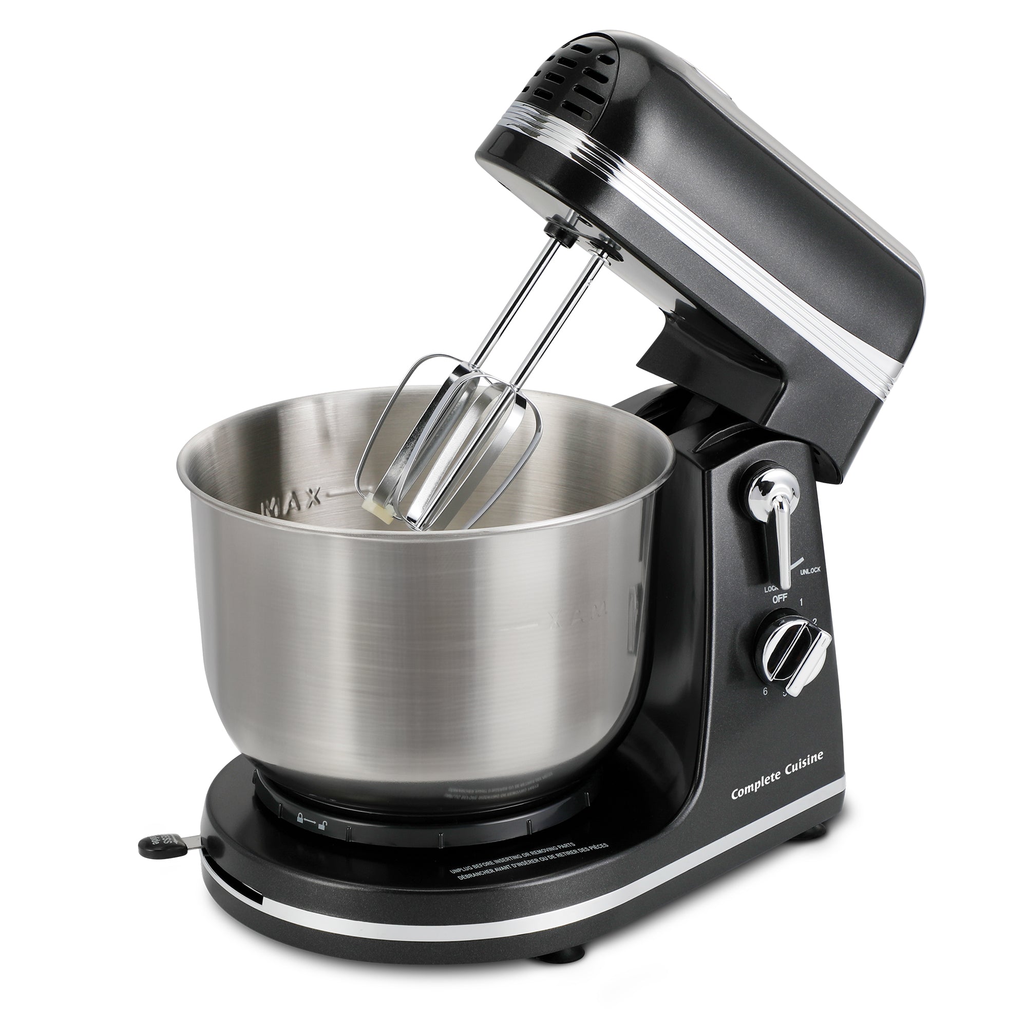 Complete Cuisine Tilt Head Stand Mixer w/ 3.7 Quart Stainless Steel Mixing Bowl - VMInnovations