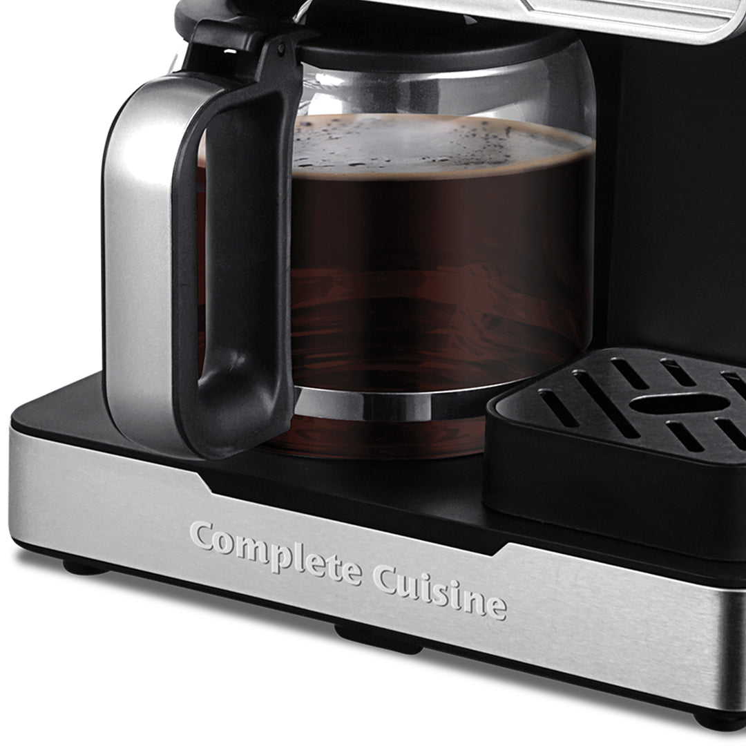 Complete Cuisine 2-in-1 Coffee Maker, 12-Cup Pot & Single-Serve Pod (Open Box)