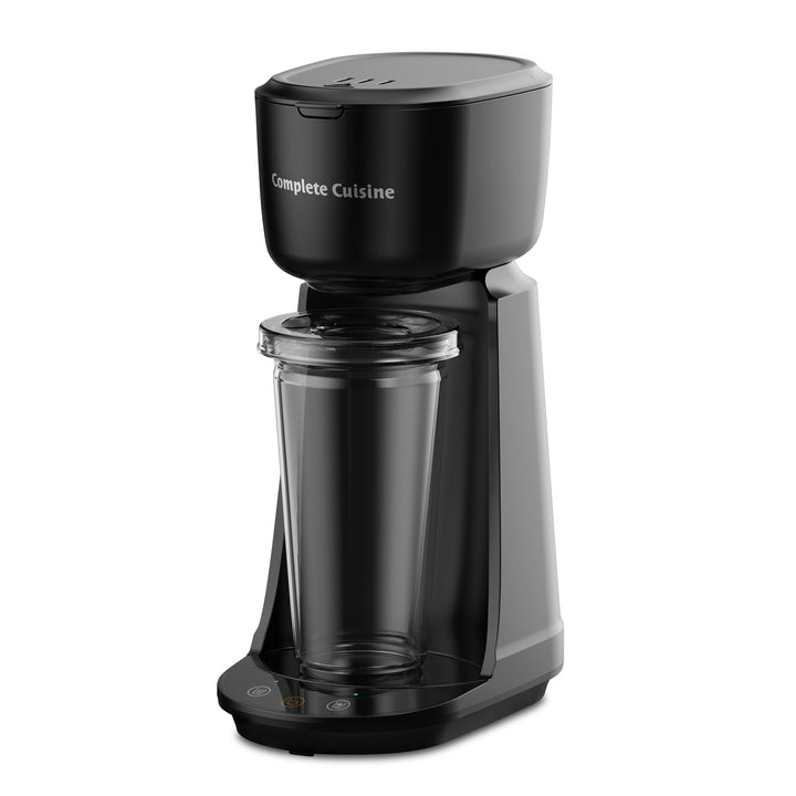 Complete Cuisine Single Serve Coffee Maker, Hot & Iced Brewer, Travel Cup, Black - VMInnovations