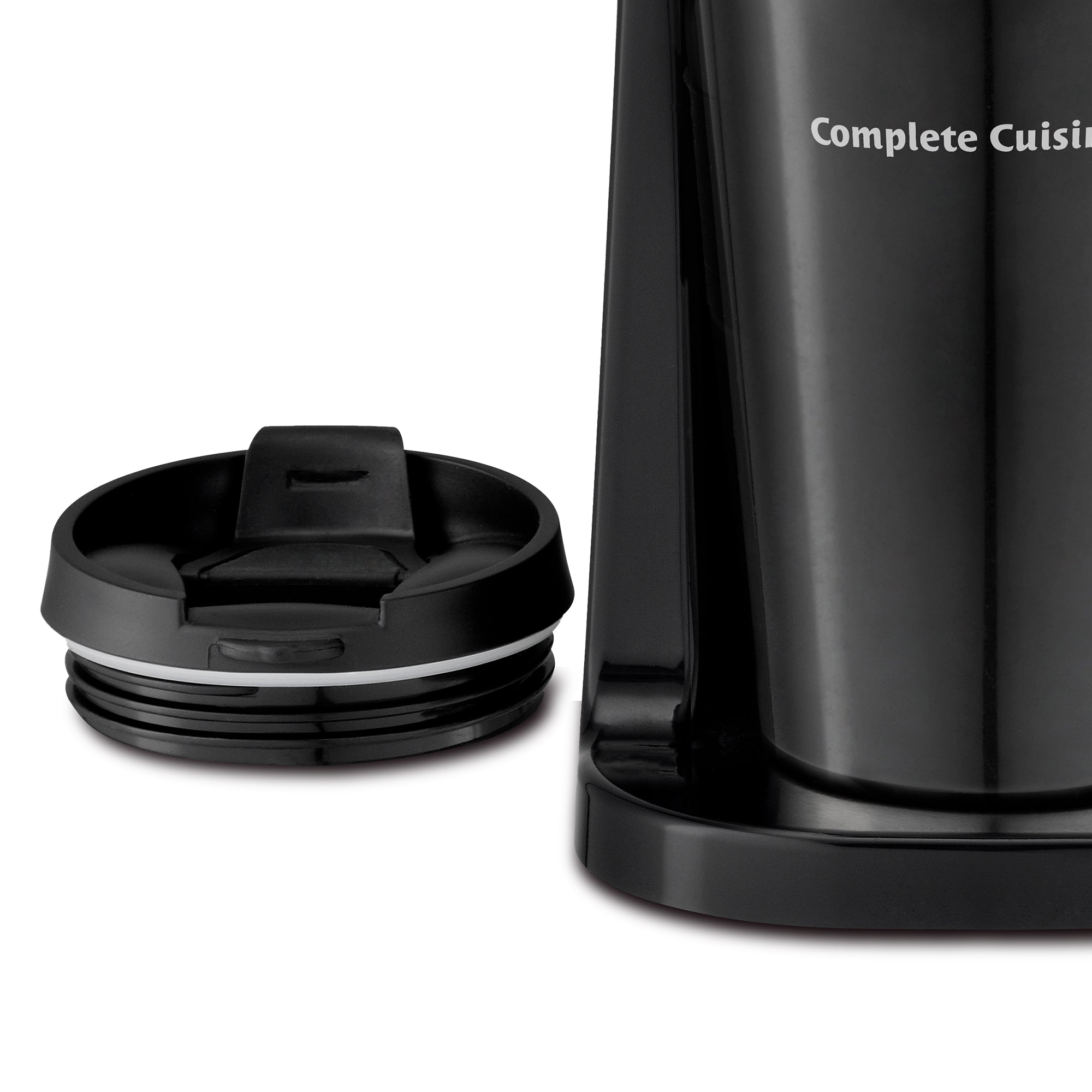 Complete Cuisine Single Coffee Maker Brewer, Stainless Steel Travel Cup, Black - VMInnovations