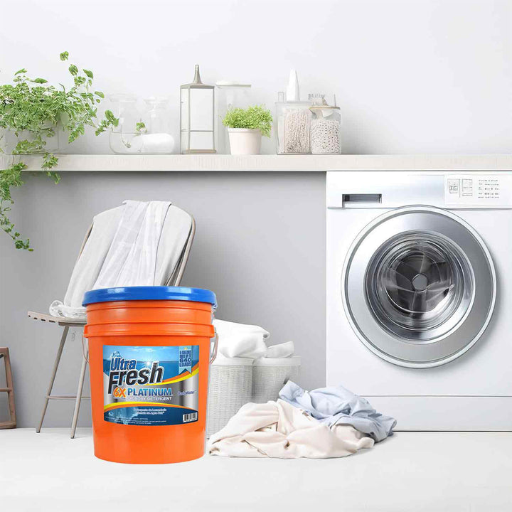 Ultra Fresh 6X Platinum Laundry Detergent, Up to 640 Loads, ColdWater, 5 Gallon