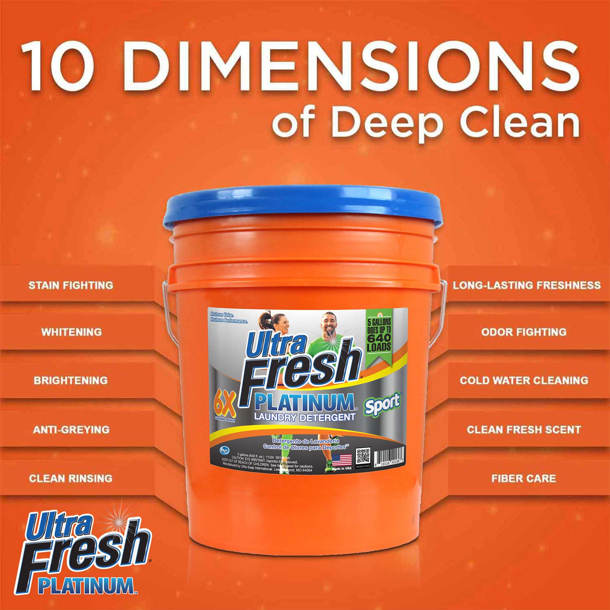 Ultra Fresh 6X Platinum Laundry Detergent & Laundry Sheets, Fragrance & Dye Free