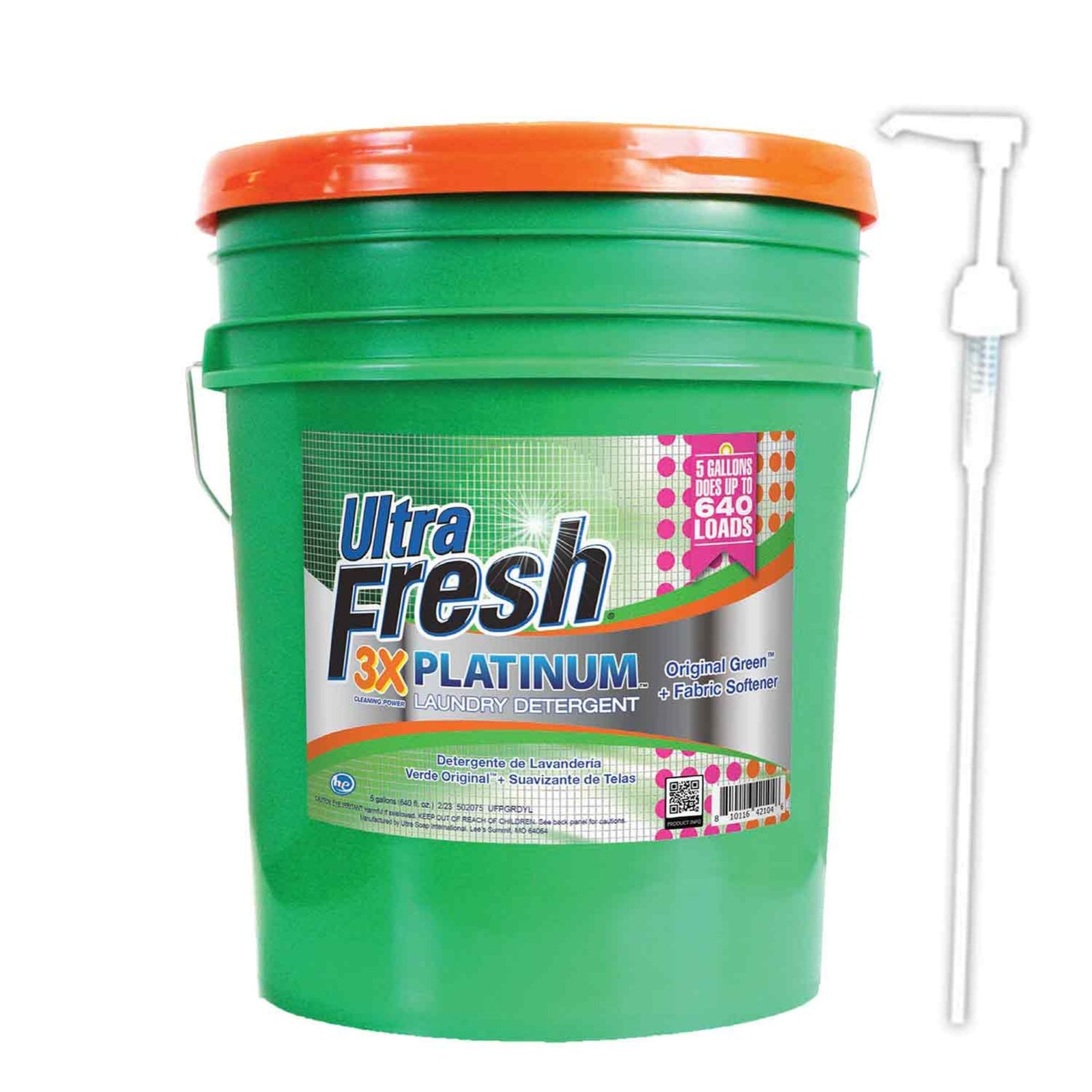 Ultra Fresh 3X Platinum Liquid Laundry Detergent with Fabric Softener, Green - VMInnovations