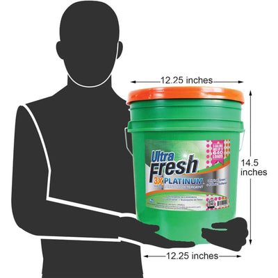 Ultra Fresh 3X Platinum Liquid Laundry Detergent with Fabric Softener, Green - VMInnovations