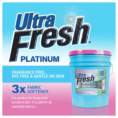 Ultra Fresh Platinum Fabric Softener and 2 Pack 6X Laundry Detergent Sheets