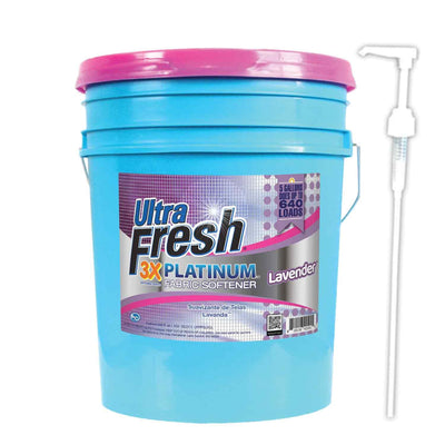 Ultra Fresh Platinum Laundry Fabric Softener up to 640 Loads, Lavender, 5 Gallon - VMInnovations