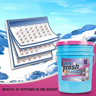 Ultra Fresh Platinum Laundry Fabric Softener up to 640 Loads, Lavender, 5 Gallon - VMInnovations