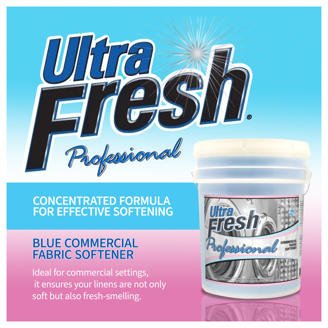 Ultra Fresh Professional Commercial Fabric Softener - Blue