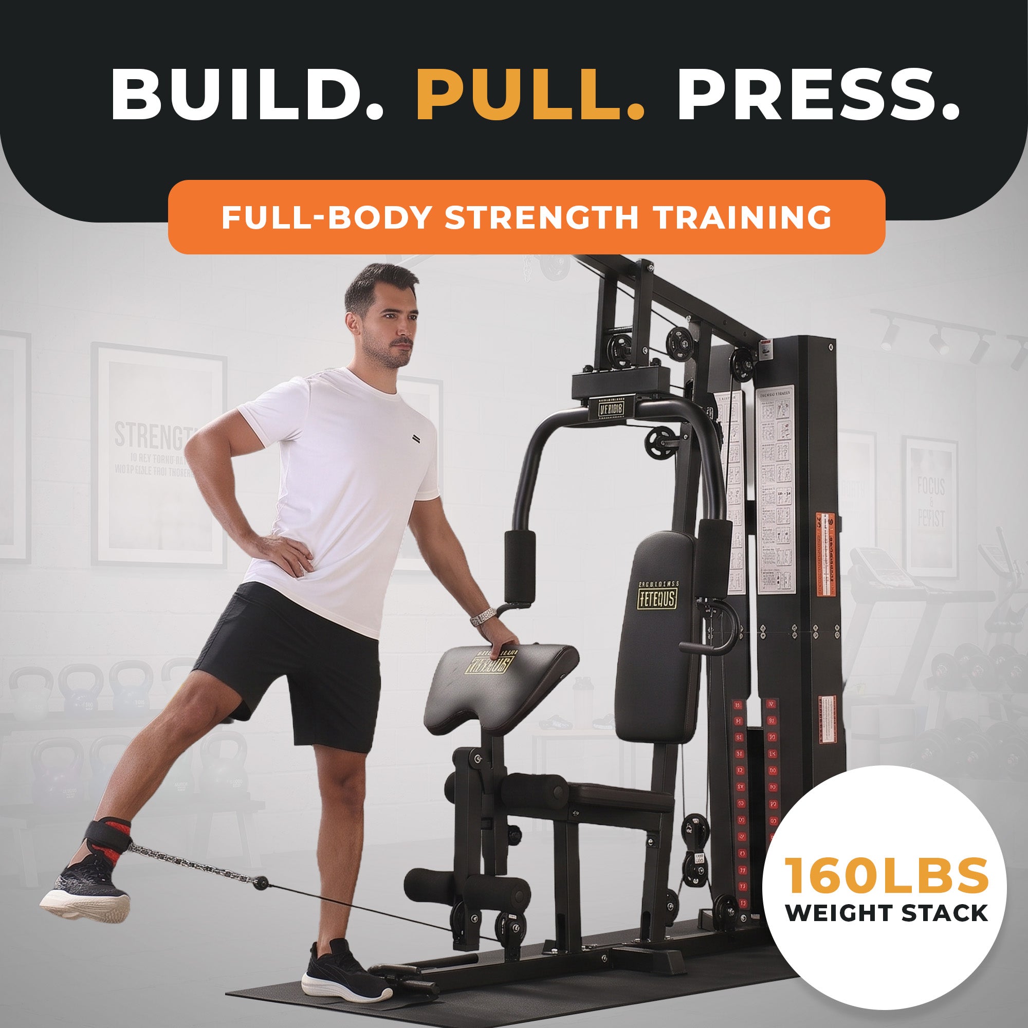 BalanceFrom Multifunctional Home Gym Workout Station Strength Training Equipment