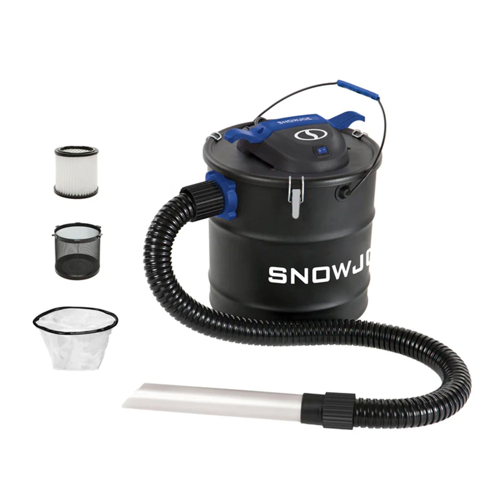 Snow Joe 4.8 Gallon Bagless Ash Vacuum Cleaner, Metal Canister, Blue (Open Box)