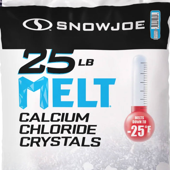 Snow Joe Melt 2 Go Crystal Snow & Ice Melt Salt for Sidewalk, 25 Lb Bag, White