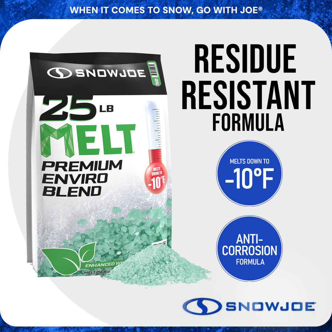 Snow Joe Shovelution Snow Shovel and 25 Pounds Ice Melt Pellets Snow Removal Set