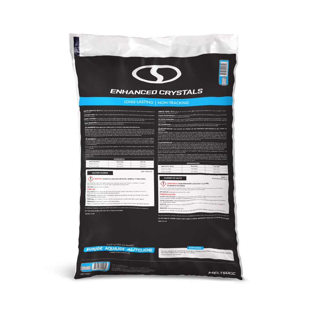 Snow Joe 10 Pack Melt 2 Go Crystal Snow & Ice Melt for Sidewalk, 50Lb Bag, White