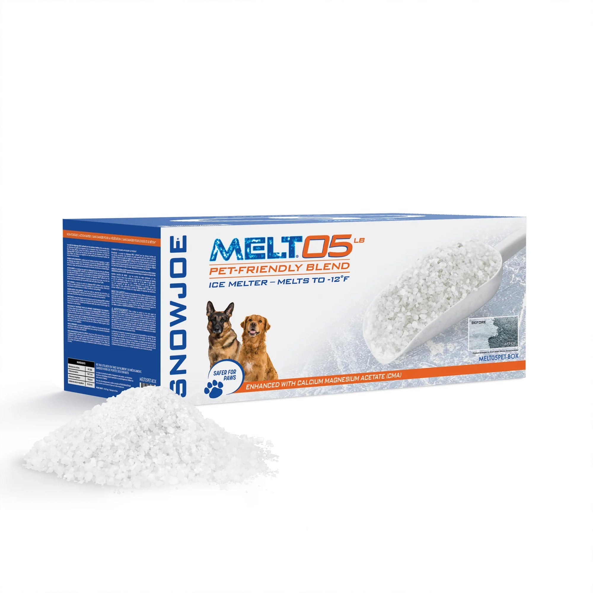 Snow Joe 4 Pack Pet-Friendly Deicer Premium Ice Melt, Driveway & Sidewalk, 5 lb - VMInnovations