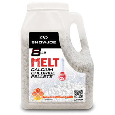 Snow Joe 2 Pack Melt Calcium Chloride Pellets Ice Melter Ice and Snow Melt, 8 Lb - VMInnovations