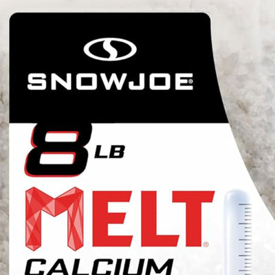 Snow Joe 2 Pack Melt Calcium Chloride Pellets Ice Melter Ice and Snow Melt, 8 Lb