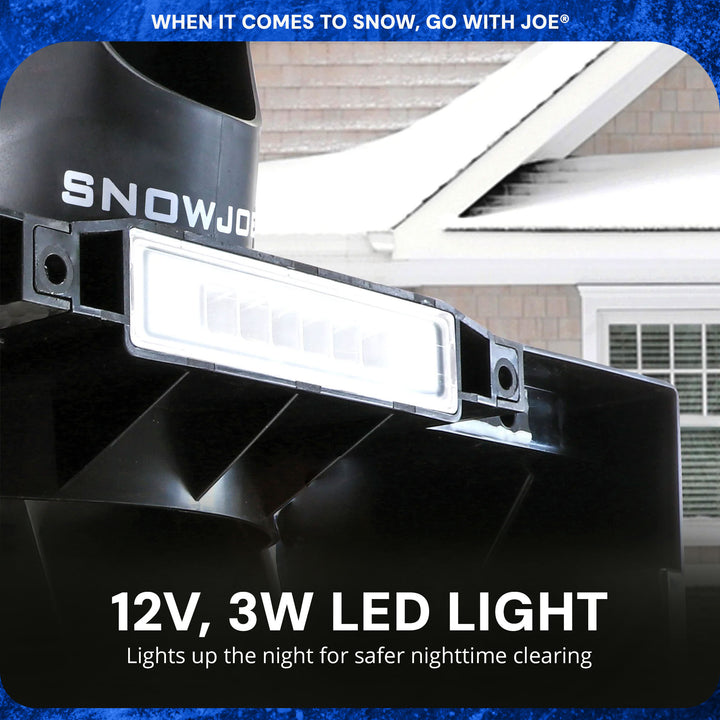 Snow Joe 18" Electric Single Stage Snow Blower, 15 Amp Motor w/Headlight (Used)