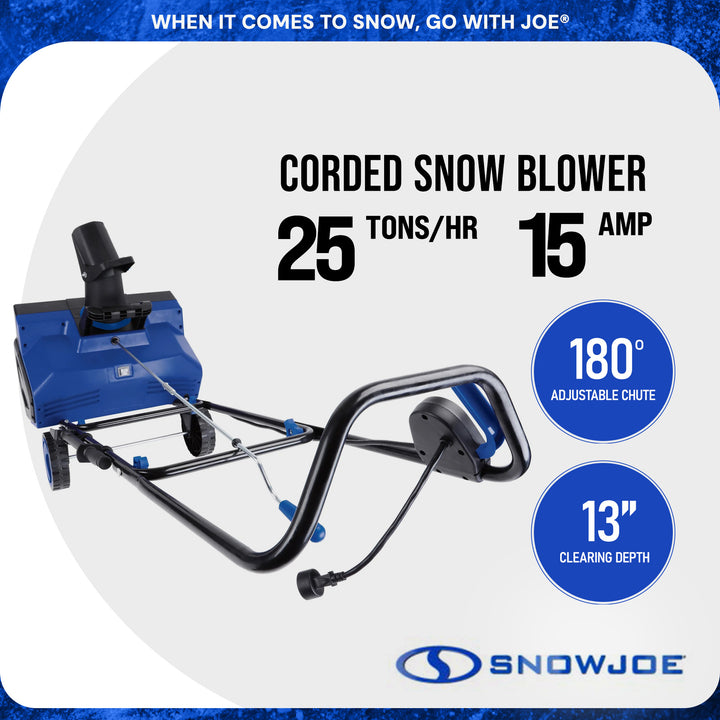 Snow Joe Electric Snow Blower w/Dual LED Lights, 22" Walk-Behind Machine (Used)