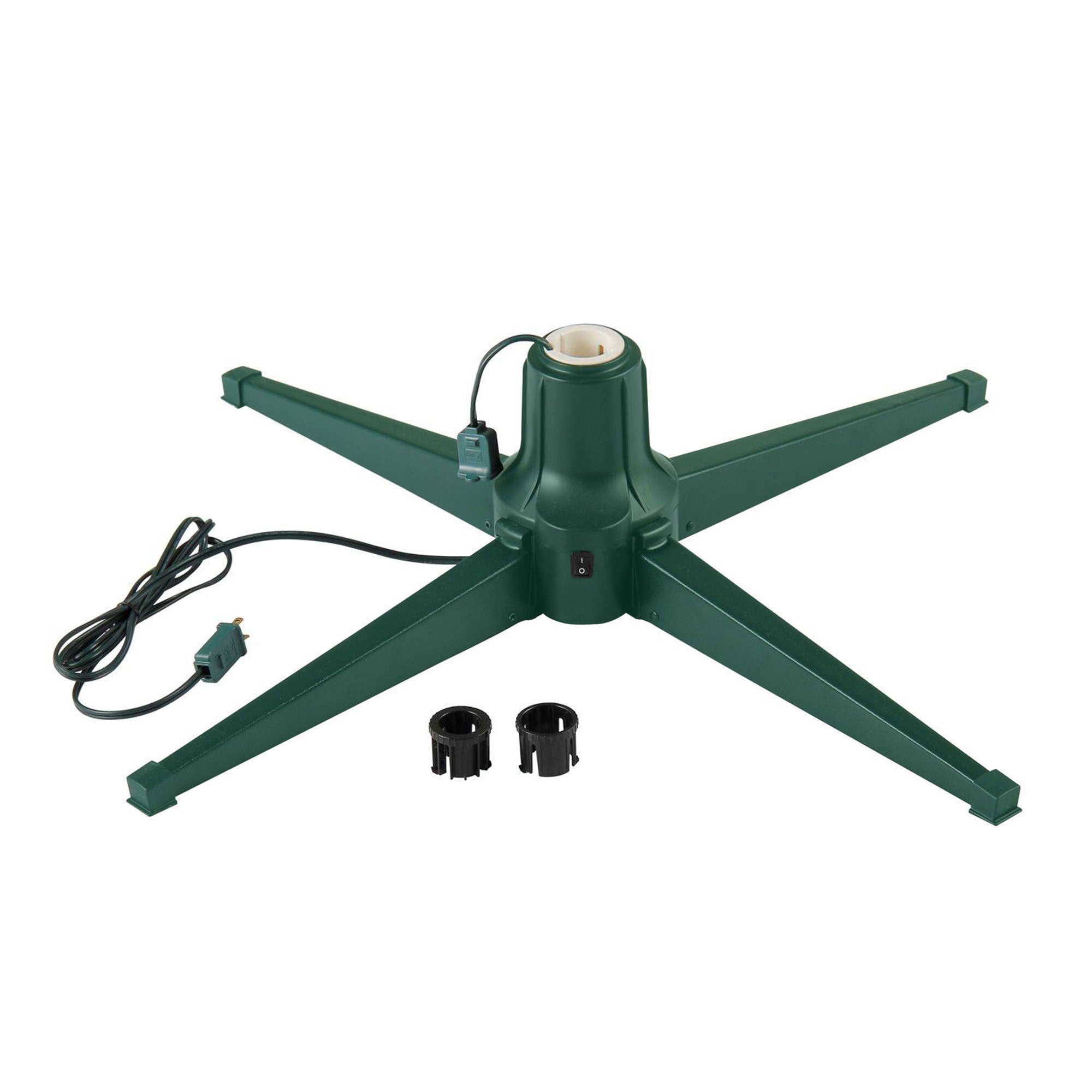 Home Heritage Rotating Tree Stand Base w/Snowdrift 6.5' Pine Christmas Tree