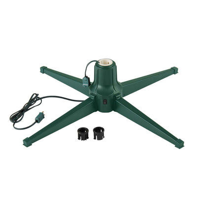 Home Heritage Rotating Tree Stand Base w/Snowdrift 6.5' Pine Christmas Tree