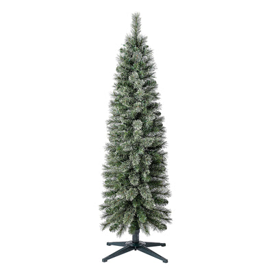Home Heritage Stanley Pine Artificial Christmas Tree, 5' with Metal Base Stand - VMInnovations