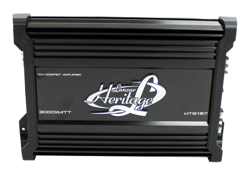 Lanzar HTG157 3000W Mono MOSFET Car Audio Power Amplifier Amp Stereo with 2 Ohm