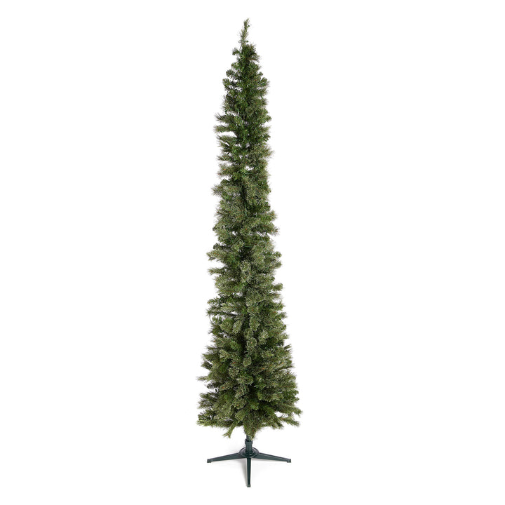 Home Heritage Stanley Pine Artificial Christmas Tree, 9' with Metal Base Stand - VMInnovations