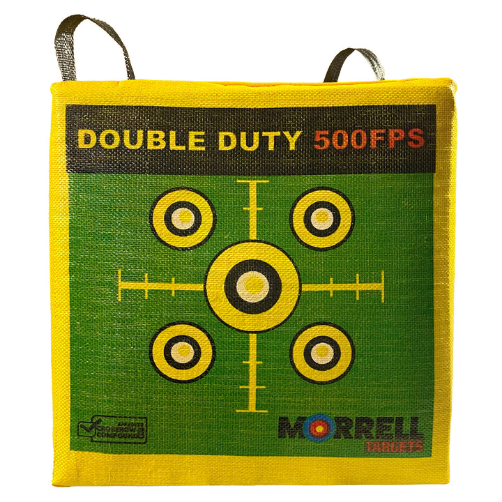 Morrell Targets 4-Sided Archery Target, Field Point Shooting Bag, Double Duty