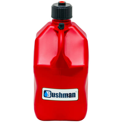 Bushman 4 Pack U-Jug Storage Jug, Portable Plastic Container, 5.5 Gal, Red