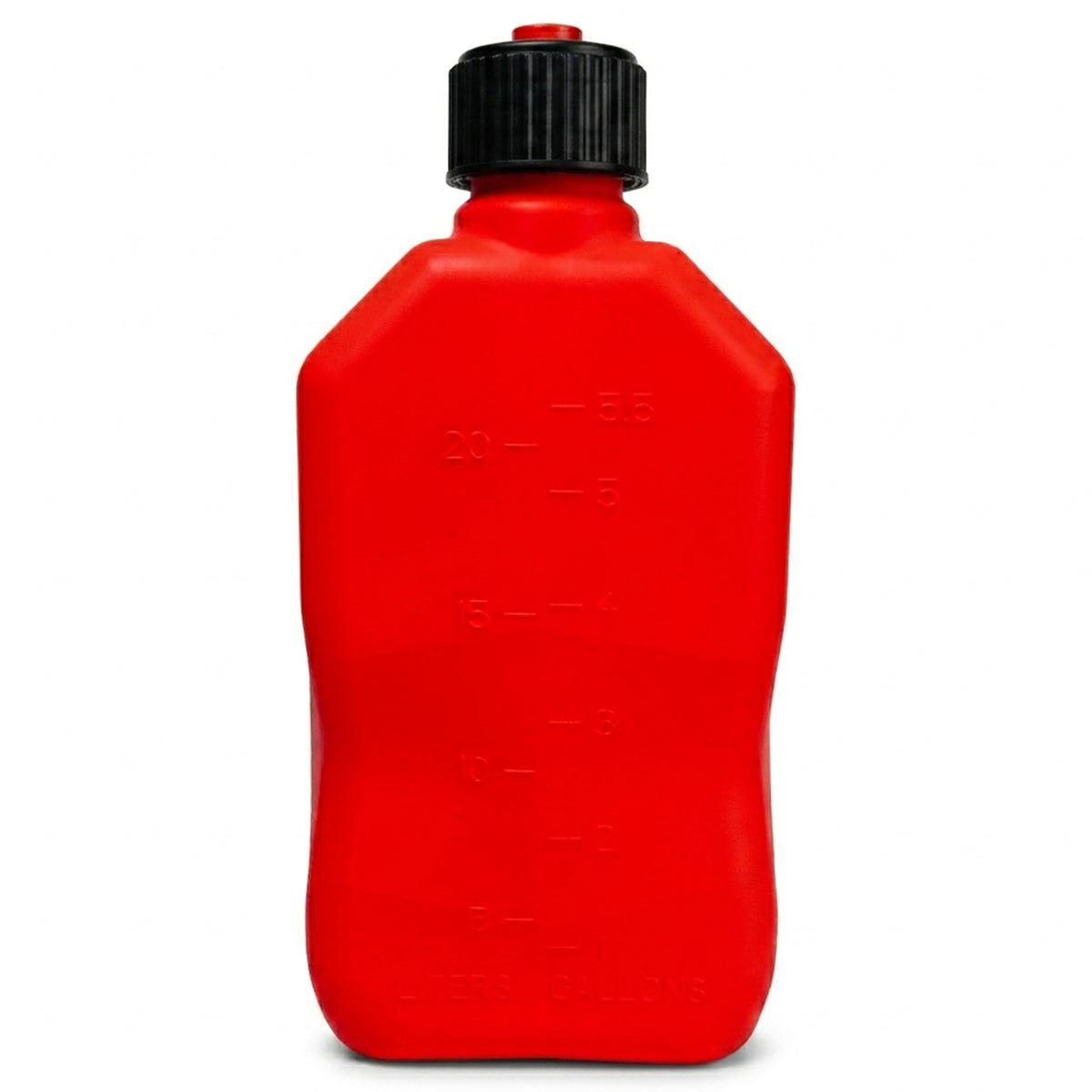 Bushman 4 Pack U-Jug Storage Jug, Portable Plastic Container, 5.5 Gal, Red