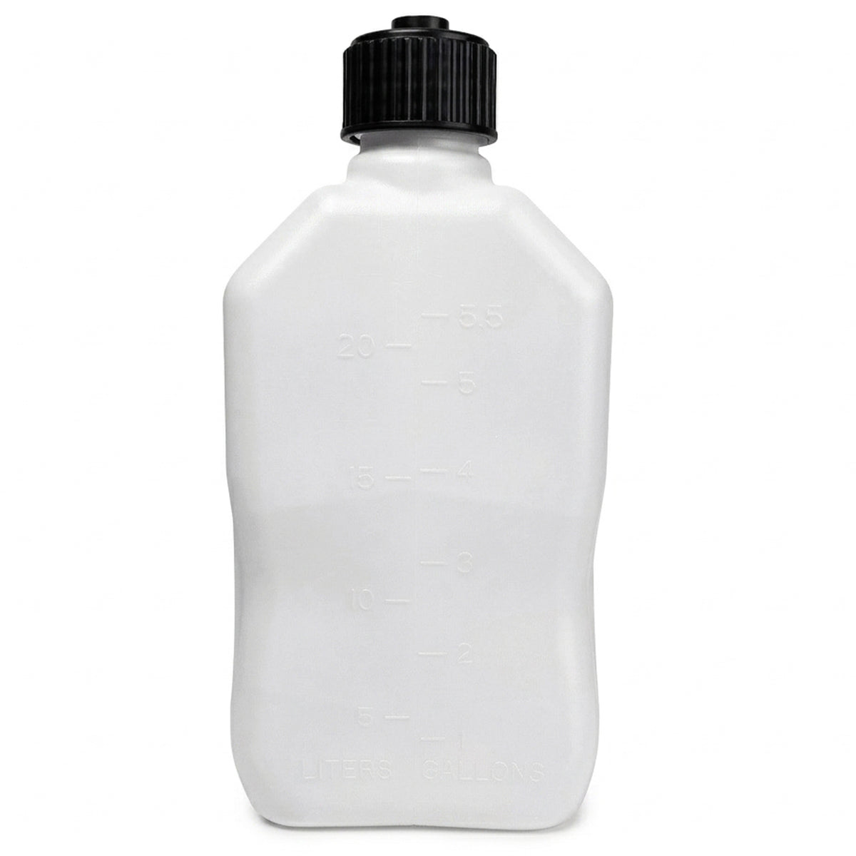 Bushman 4 Pack U-Jug Storage Jug, Portable Plastic Container, 5.5Gal, White