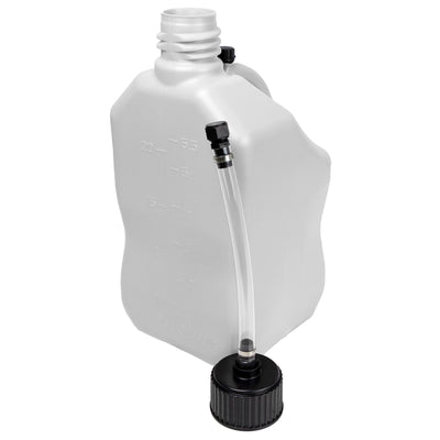 Bushman 4 Pack U-Jug Storage Jug, Portable Plastic Container, 5.5Gal, White