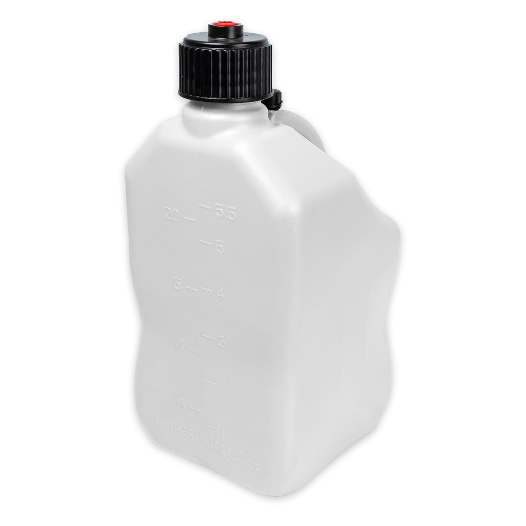 Bushman 4 Pack U-Jug Storage Jug, Portable Plastic Container, 5.5Gal, White