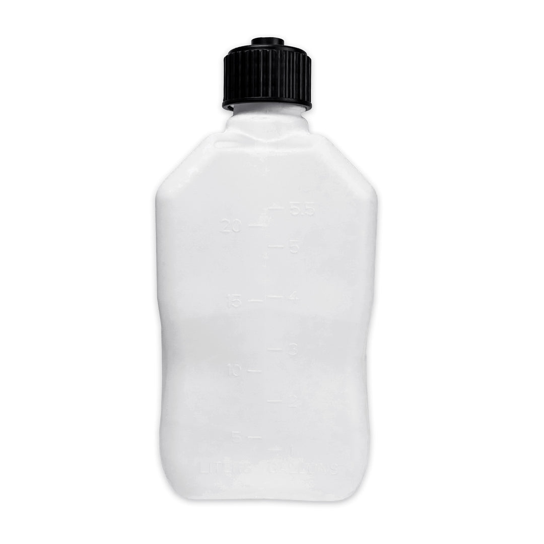Bushman 4 Pack U-Jug Storage Jug, Portable Plastic Container, 5.5Gal, White