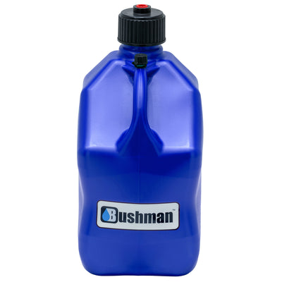 Bushman 4 Pack U-Jug Storage Jug, Portable Plastic Container, 5.5 Gal, Blue
