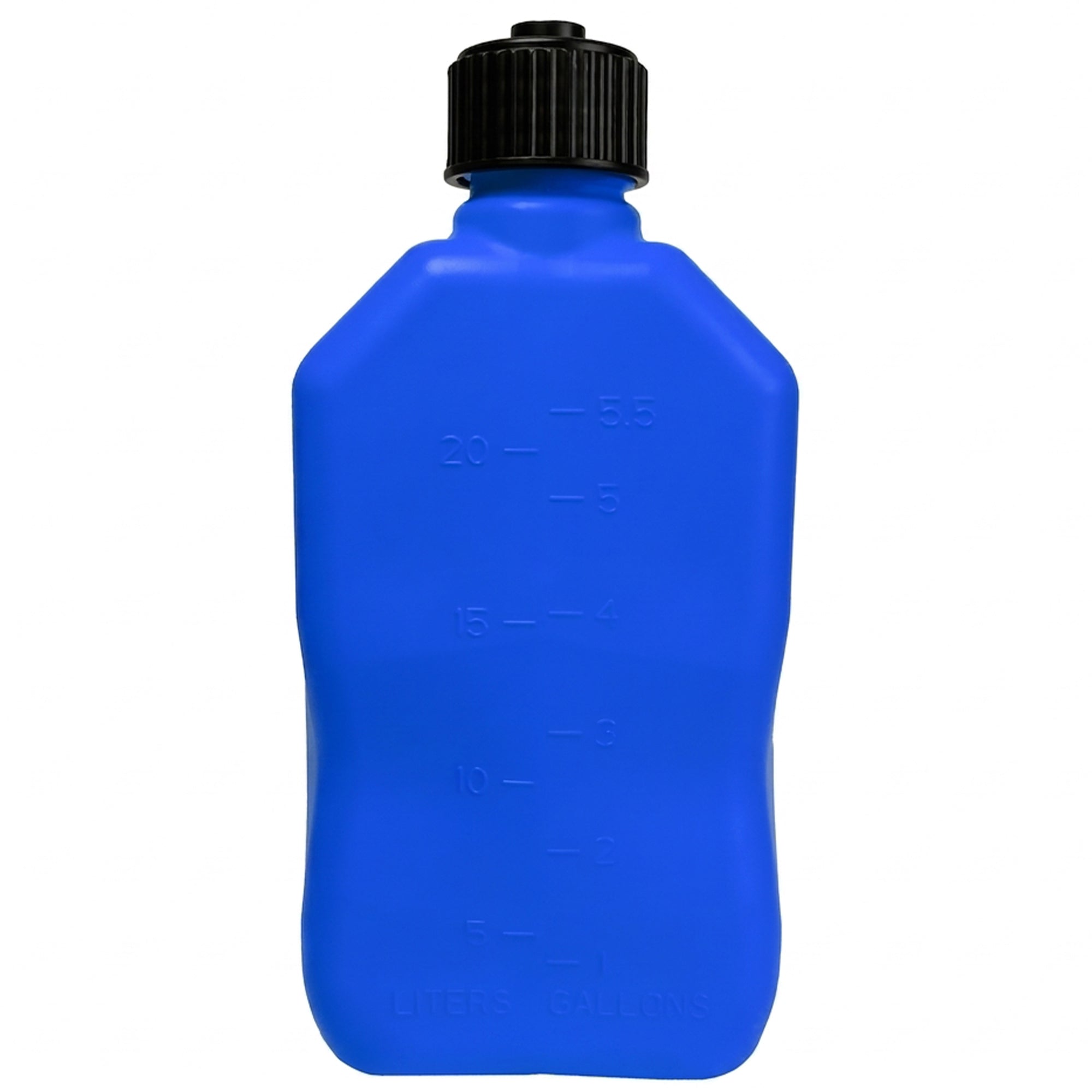 Bushman 4 Pack U-Jug Storage Jug, Portable Plastic Container, 5.5 Gal, Blue