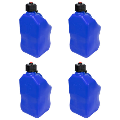 Bushman 4 Pack U-Jug Storage Jug, Portable Plastic Container, 5.5 Gal, Blue - VMInnovations