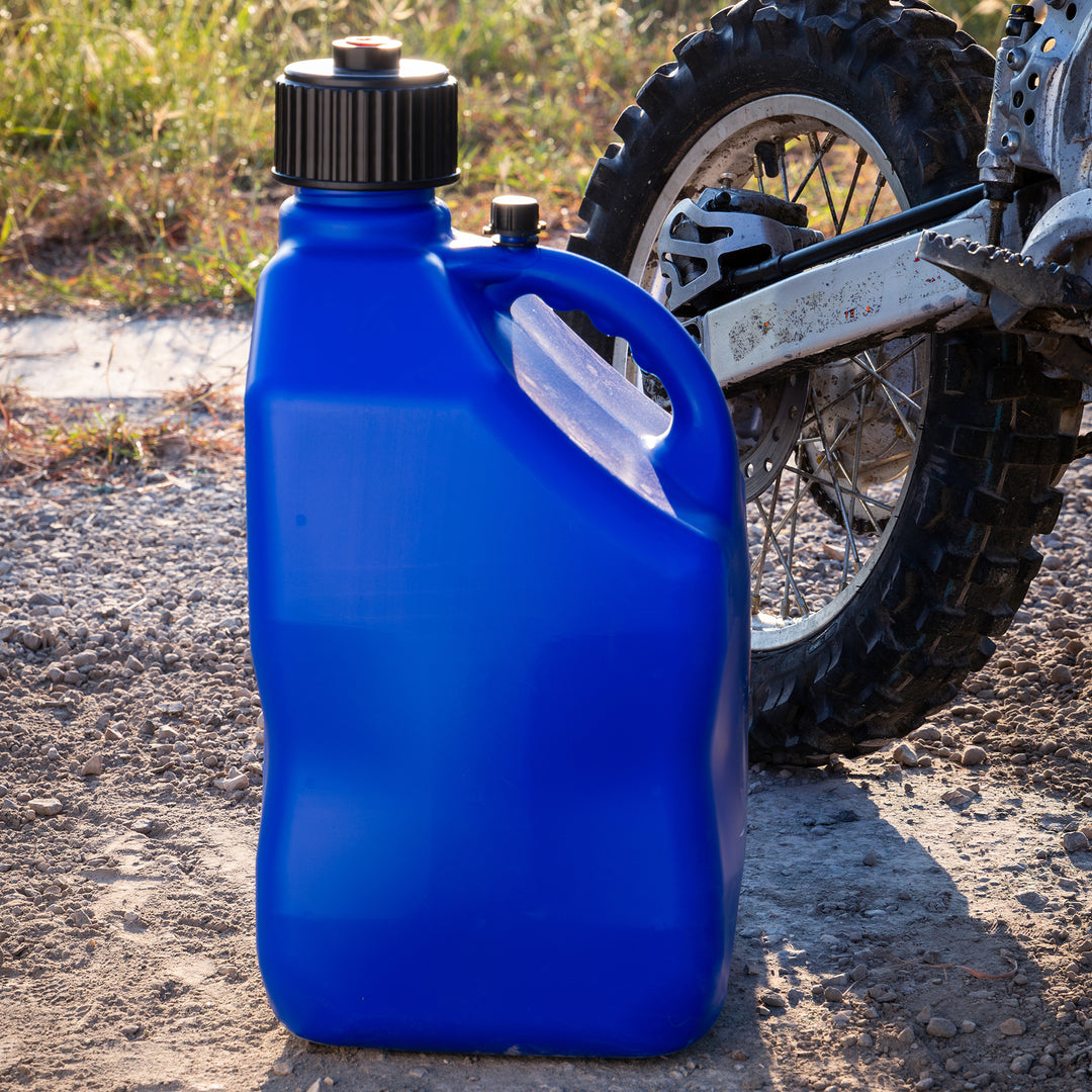 Bushman 4 Pack U-Jug Storage Jug, Portable Plastic Container, 5.5 Gal, Blue